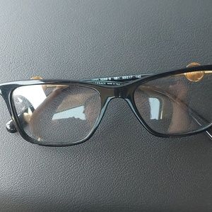 VERSACE black framed clear lens glasses